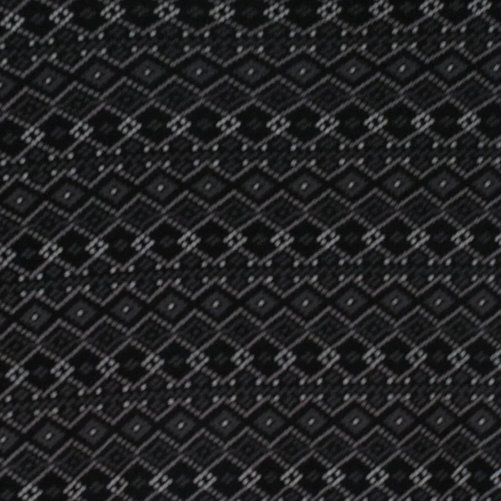 * Faded Glory Shirt Large 12 14 EUC Black with White Gray Geometric - Picture 3 of 3